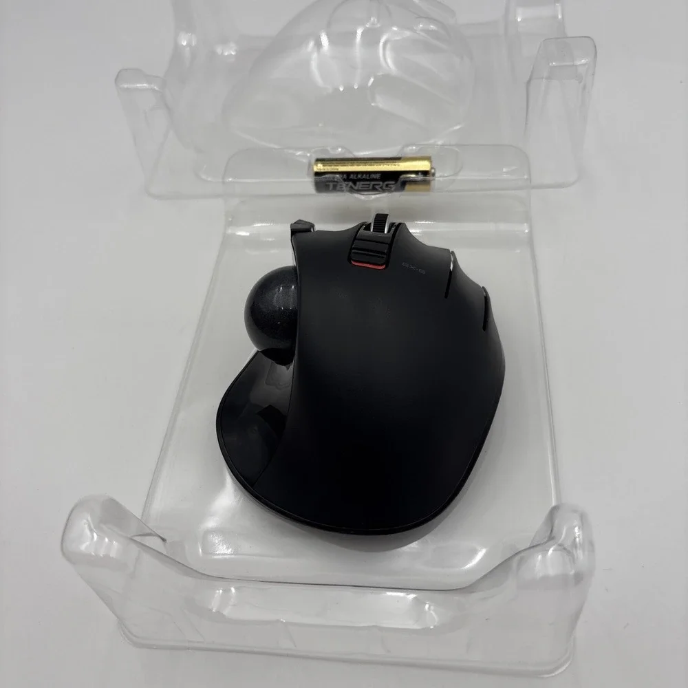 ELECOM EX-G Trackball Mouse 2.4GHz USB Wireless Ergonomic Design Thumb Control